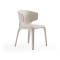 Chaise de salle à manger recouverte de cuir