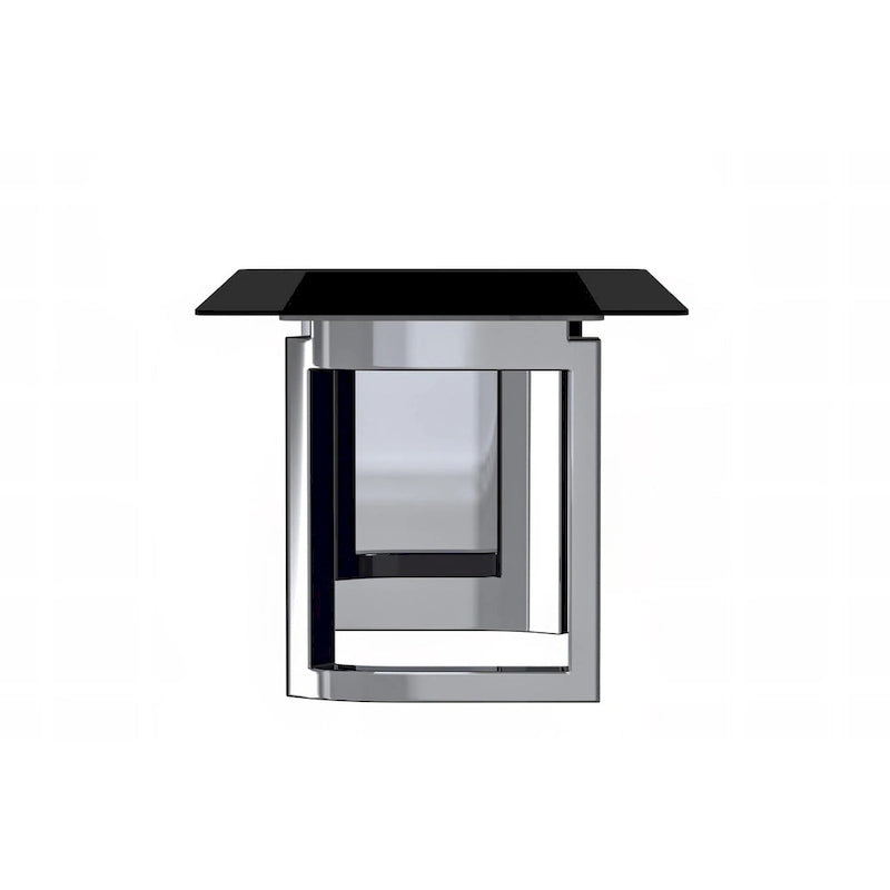 Table de salle à manger avec plateau en pierre frittée/verre