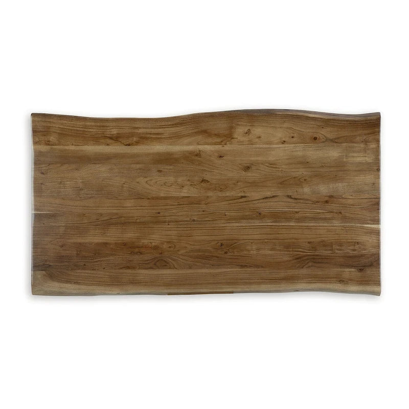 Table de salle à manger marron/noire - 72,25 L x 38,63 P x 30,63 H