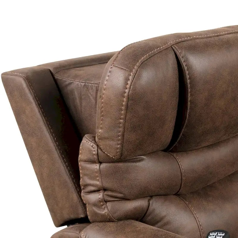 Fauteuil inclinable releveur à double moteur avec massage, rangement dissimulé et extension de repose-pieds