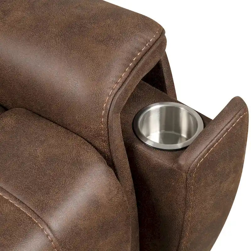 Fauteuil inclinable releveur à double moteur avec massage, rangement dissimulé et extension de repose-pieds
