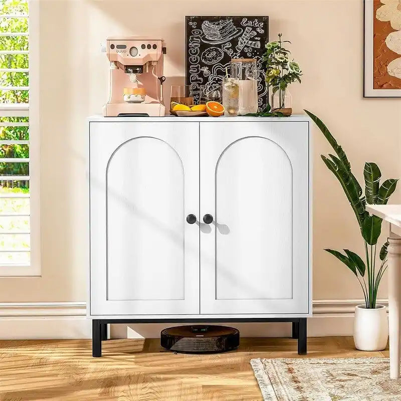 Meuble de rangement de salle de bain avec portes et étagères - 15,75P x 29,53L x 31,5H