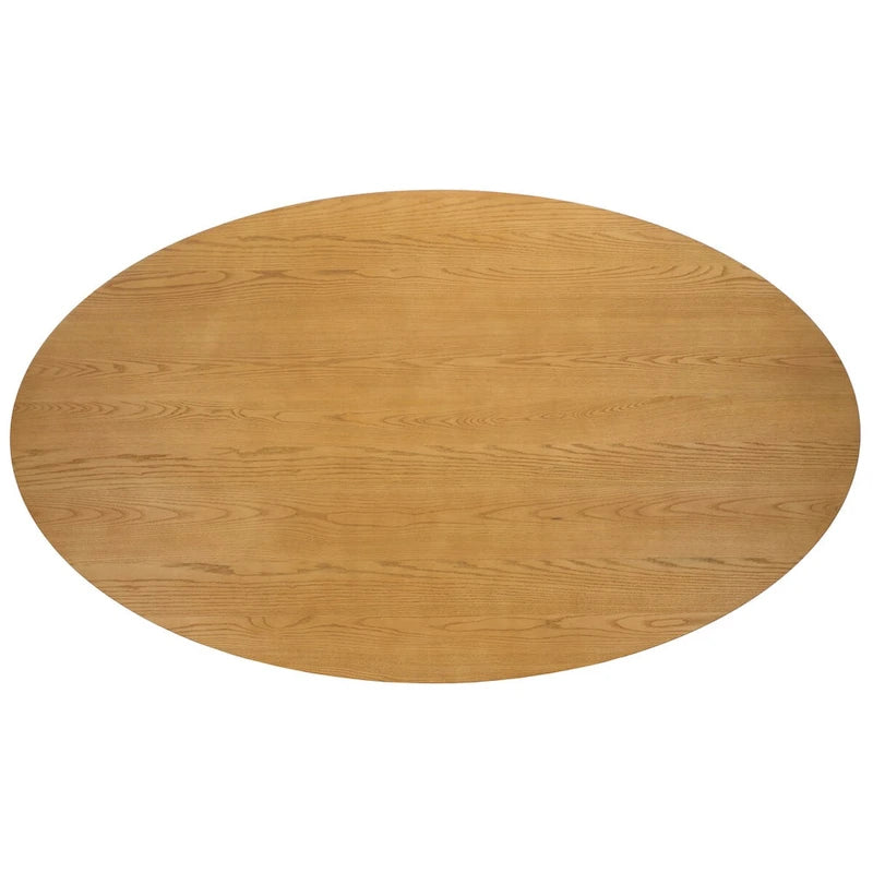 Table de salle à manger ovale en bois de 79 po - Naturel - 79 larg. x 46 prof. x 30 haut.