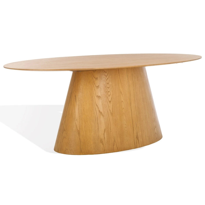 Table de salle à manger ovale en bois de 79 po - Naturel - 79 larg. x 46 prof. x 30 haut.