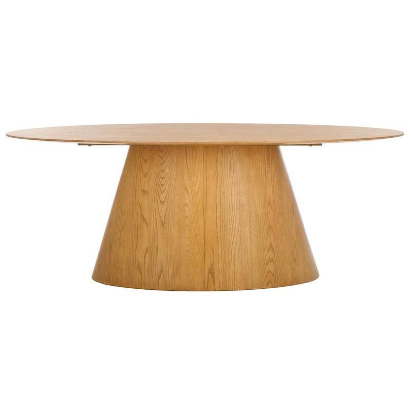 Table de salle à manger ovale en bois de 79 po - Naturel - 79 larg. x 46 prof. x 30 haut.