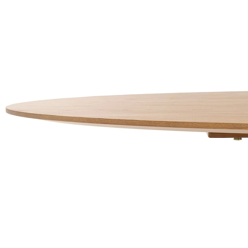 Table de salle à manger ovale en bois de 79 po - Naturel - 79 larg. x 46 prof. x 30 haut.